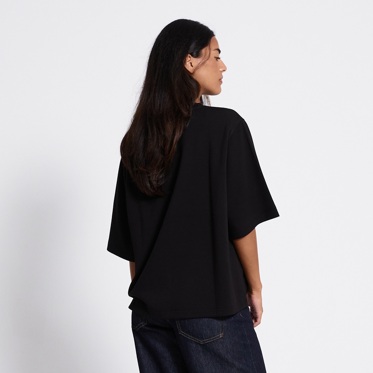 Soft lounge tee "Alyna" Black